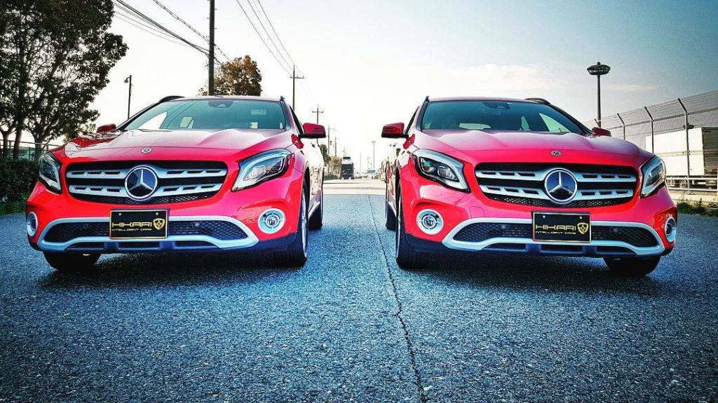 Mercedes Benz に HIKARI ガラスコーティング 施工 @JAPAN