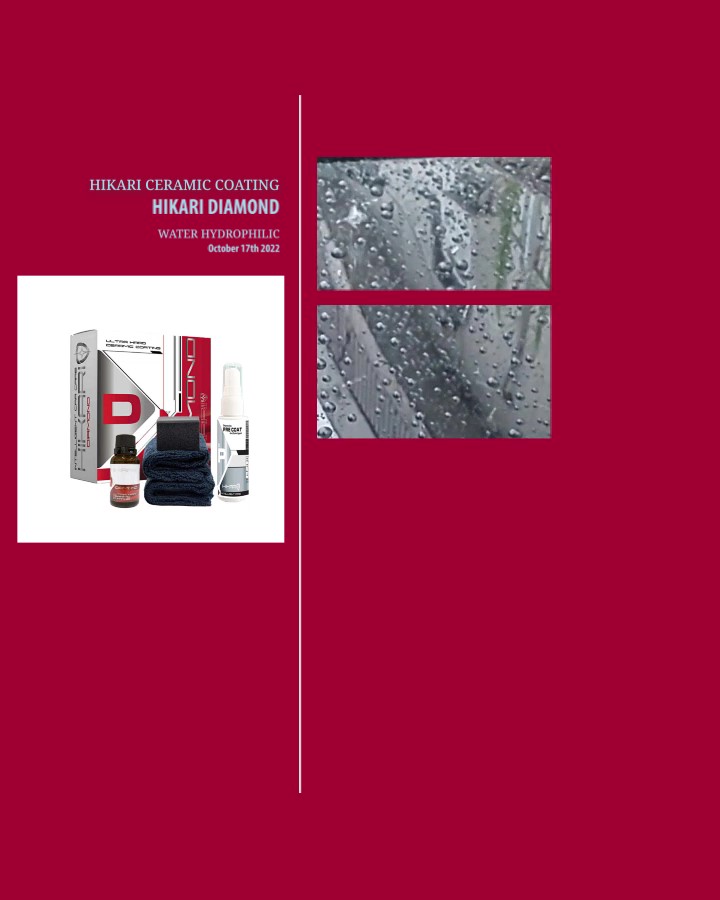 DIAMOND's water repelling power on rainy days October 17, 2022