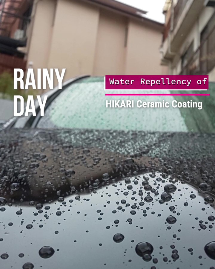 Greatest Water repellent of HIKARI Ceramic Coating