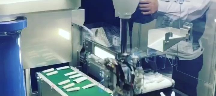 Testing a new sorting and filling equipment