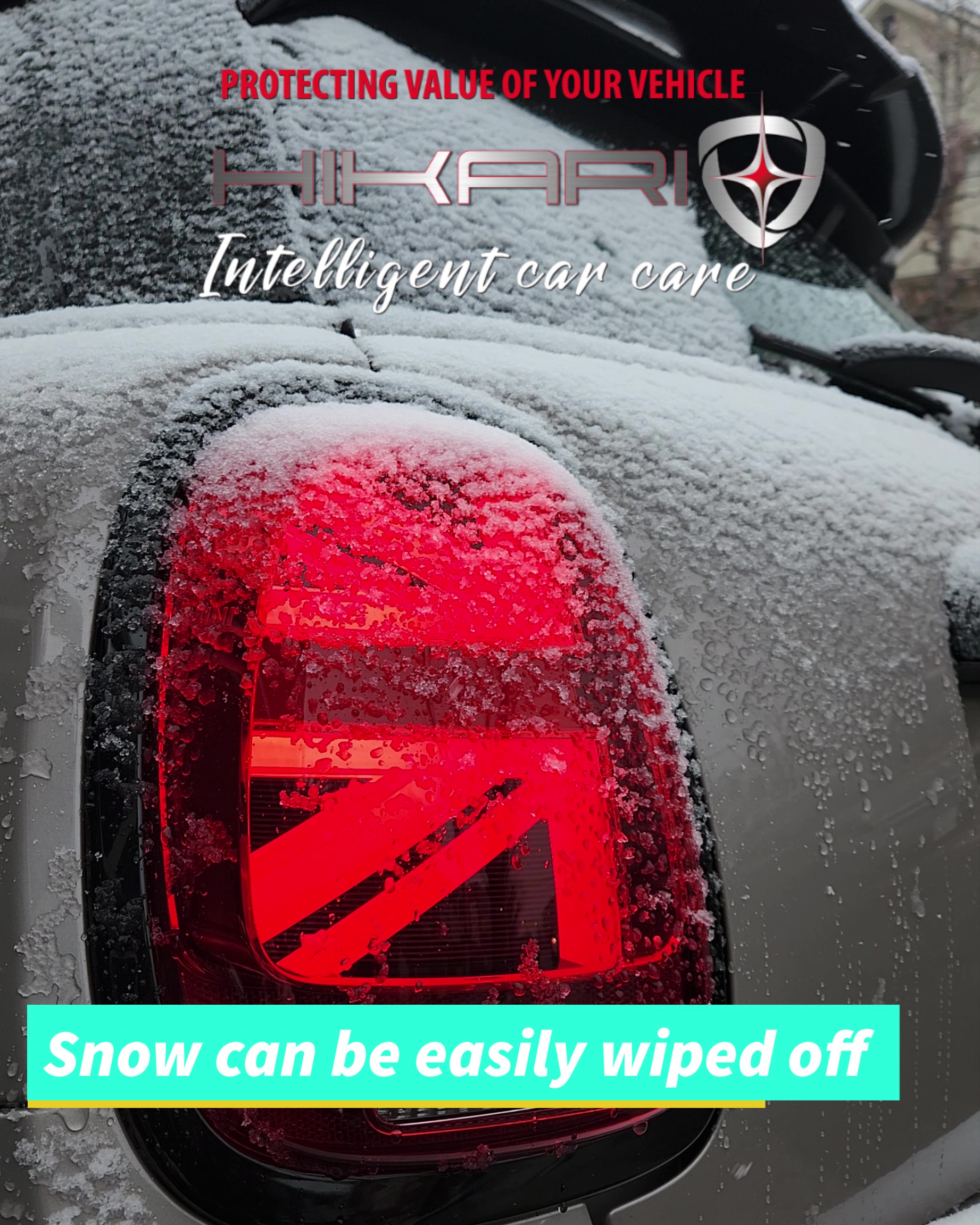 Snow can be easily wiped off ＠ JAPAN