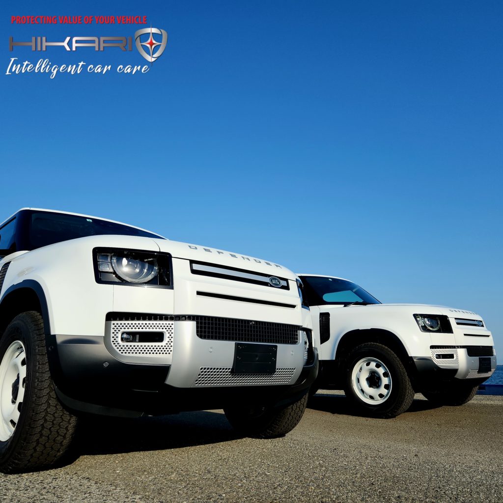 HIKARI glass coating With Two DEFENDER's @ JAPAN OSAKA 🇯🇵
