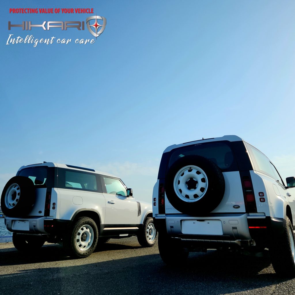 HIKARI glass coating With Two DEFENDER's @ JAPAN OSAKA 🇯🇵