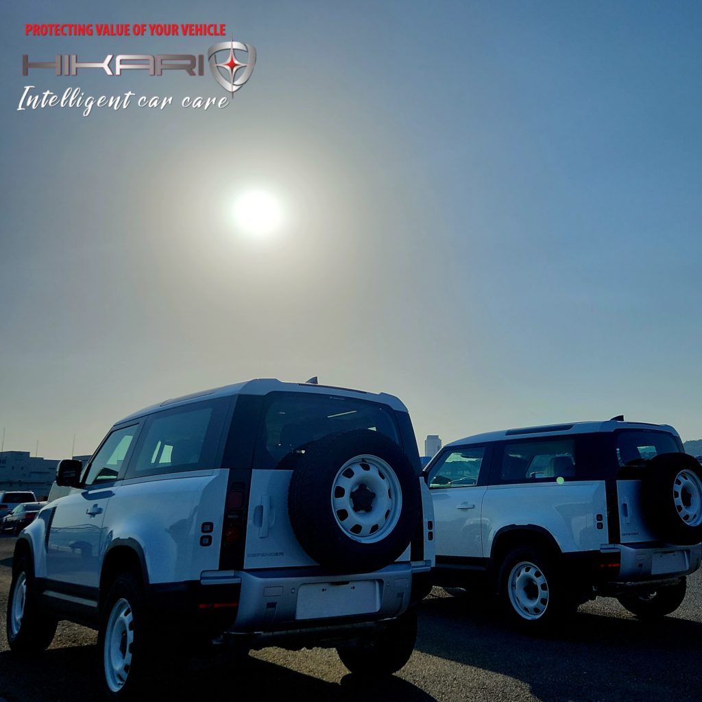 HIKARI glass coating With Two DEFENDER's @ JAPAN OSAKA 🇯🇵